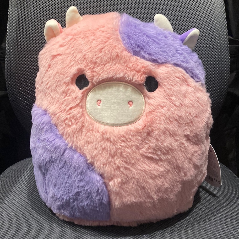 Squishmallow Patty the Cow Fuzzamallows 12” NWT